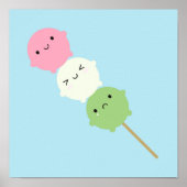 Poster Kawaii Mochi Dango (Devant)