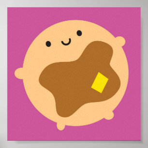 Poster Kawaii Pancake