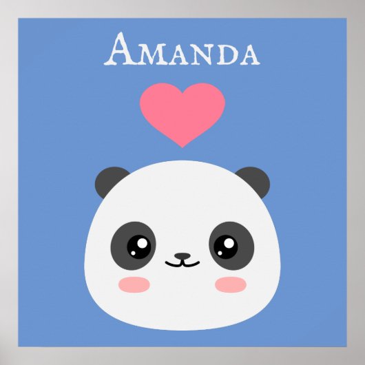 Poster Kawaii Panda (Devant)