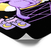 Poster Kawaii Pastel Goth Cute Chat Noir Déplaisant (Coin)