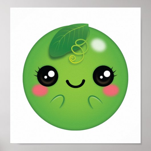 Poster Kawaii Pea (Devant)