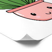 Poster Kawaii Poted Plante Art (Coin)