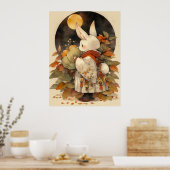 Poster Kawaii Rabbit Girl Hang Out Festival du milieu de  (Cuisine)