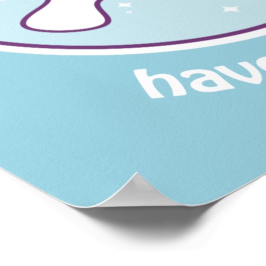 Poster Kawaii Rainbow Manatee (Coin)