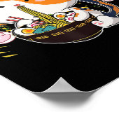 Poster Kawaii Ramen Chat Anime Japonais Neko Noodle Fun V (Coin)