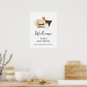Poster Kawaii S'more Fun Baby shower Bienvenue (Cuisine)