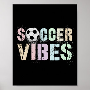 Poster Kawaii Soccer Vibes Score Princess Goal Enfants Fe