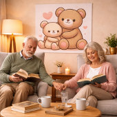 Poster Kawaii Teddy Bear Hug