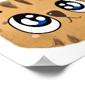 Poster kawaii tigre (Coin)