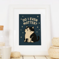 Kawaii Triste Chat. Ai-Je Même De L'Importance ? D