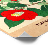 Poster Kawarazaki Shodo Floral Calandre des fleurs japona (Coin)