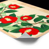 Poster Kawarazaki Shodo Floral Calandre des fleurs japona (Coin)