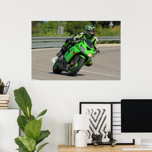 POSTER KAWASAKI NINJA (Bureau à domicile)