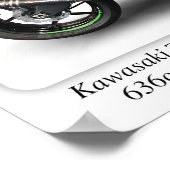 Poster Kawasaki ZX636 EGFA Edition spéciale Moto -A3 (Coin)