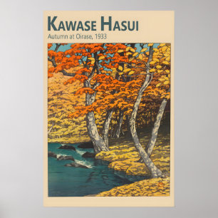 Poster Kawase Hasui - Automne à Oirase - Japonais