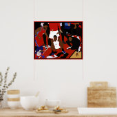 Poster Kawhi Leonard Game Winner Célébration (Cuisine)