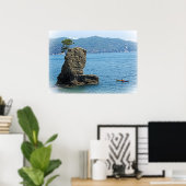 Poster Kayak Adventures - Père Noël Margherita Ligure, It (Bureau à domicile)