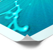 Poster Kayak dans la conception de l'eau brillante (Coin)