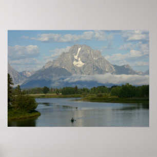 Poster Kayak dans le Parc national de Grand Teton