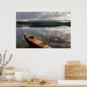 Poster Kayak en bois sur la rive du lac Beaver (Cuisine)