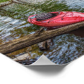 Poster Kayak Flottant Sur Le Lac Table Rock (Coin)