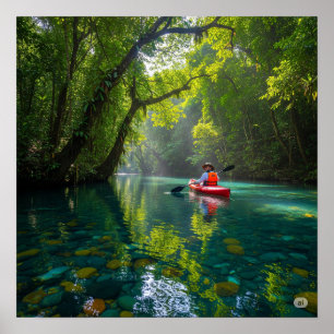 Poster Kayak Jungle