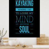Poster Kayak Où Je Vais Perdre L'Esprit (Cuisine)