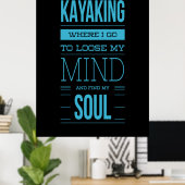 Poster Kayak Où Je Vais Perdre L'Esprit (Bureau à domicile)