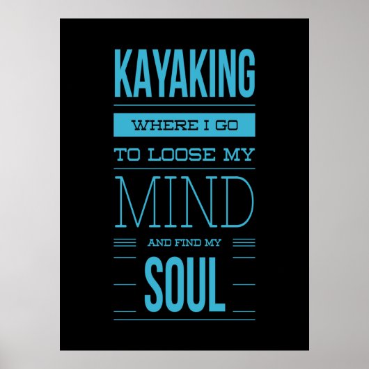 Poster Kayak Où Je Vais Perdre L'Esprit (Devant)