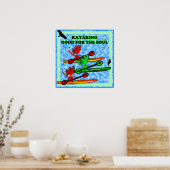 Poster Kayaking Bon Pour L'Âme (Cuisine)