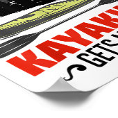 Poster Kayaking Gets Me Wet Funny Kayak Kayaker Christmas (Coin)