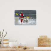 POSTER KAYAKING MOTTO / CITER L'IMPRESSION CADRE (Cuisine)