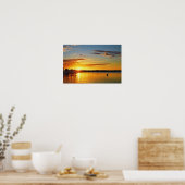 Poster Kayakiste de Floride au coucher du soleil (Cuisine)