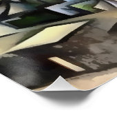 Poster Kayakoy Historical Settlement Art géométrique (Coin)