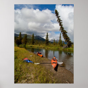 Poster Kayaks au repos