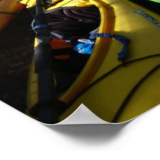 Poster Kayaks colorés (Coin)