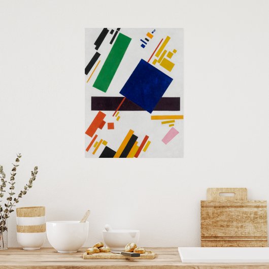 Poster Kazimir Malevich Composition du suprématisme (Cuisine)