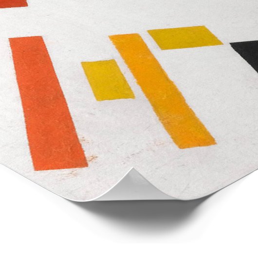 Poster Kazimir Malevich Composition du suprématisme (Coin)