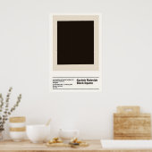 Poster Kazimir Malevich Exhibition Black Square 1915 (Cuisine)