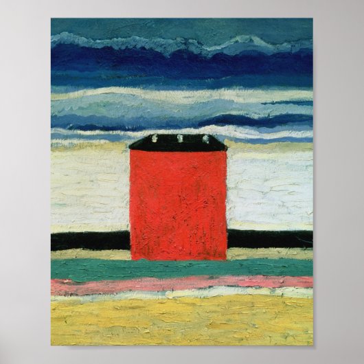 Poster Kazimir Malevich - Maison Rouge (Devant)