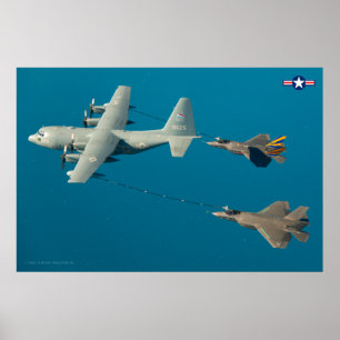 Poster KC-130R HERCULES et F-35C LIGHTNING II