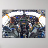 POSTER KC-135R STRATOTANKER COCKPIT (Devant)