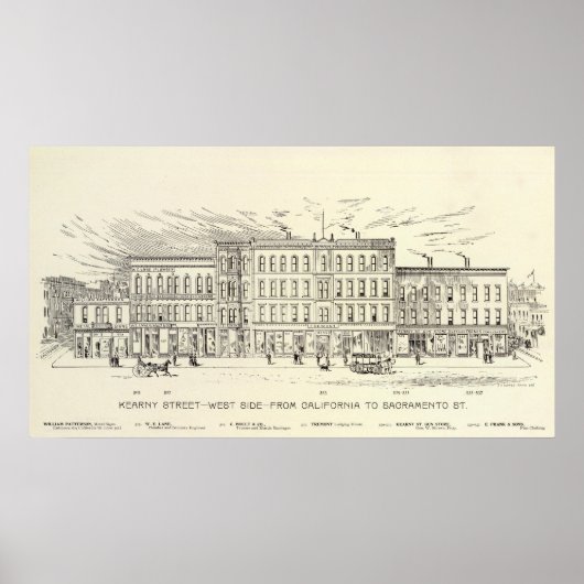 Poster Kearny, Californie et Sacramento West Side (Devant)