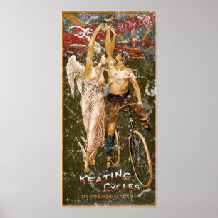 Poster Keating Cycles-1905 - en détresse