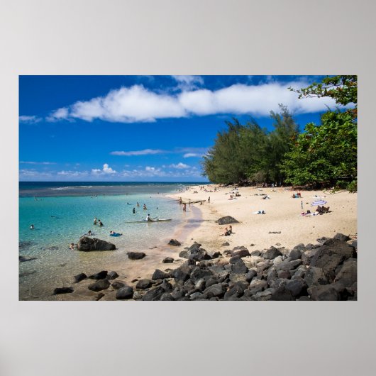 Poster Ke'e Beach, Kaua'i (Devant)