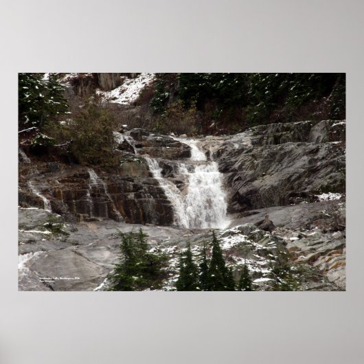 Poster Keekwulee Falls, Washington, États-Unis (Devant)