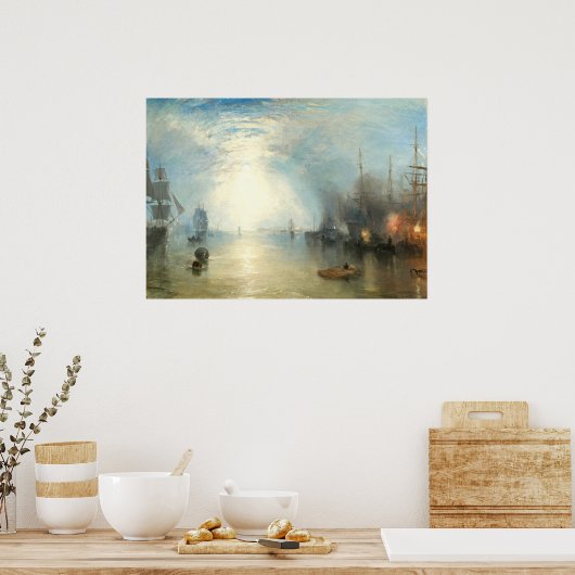 Poster Keelmen Height in Coals - William Turner Fine Art (Cuisine)
