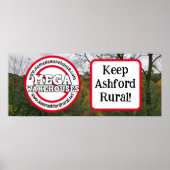 Poster Keep Ashford Rural | Pas d'entrepôts Mega (Devant)