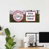 Poster Keep Ashford Rural | Pas d'entrepôts Mega (Bureau à domicile)