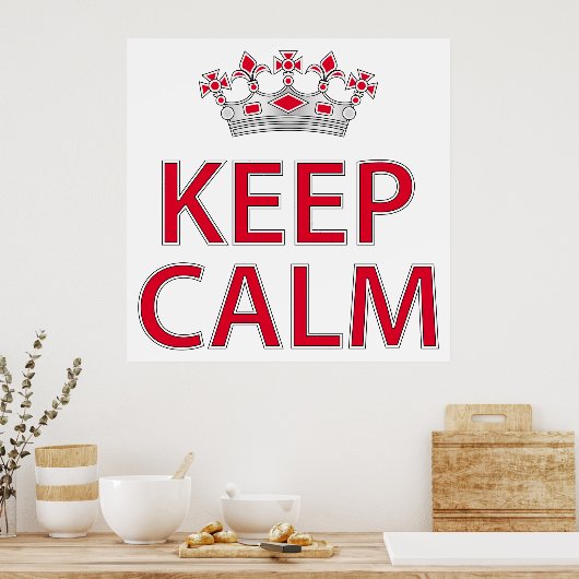 Poster Keep calm (Cuisine)